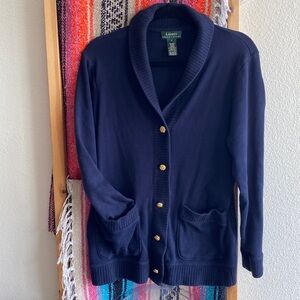 Vintage Ralph Lauren Shaw Collar Cardigan